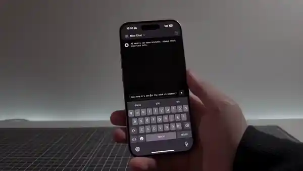 R1 running locally on an iPhone